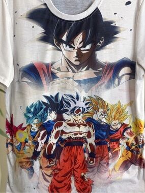 Dragon Ball Super Goku Vegeta Anime All Over Print T-Shirt Mens M
